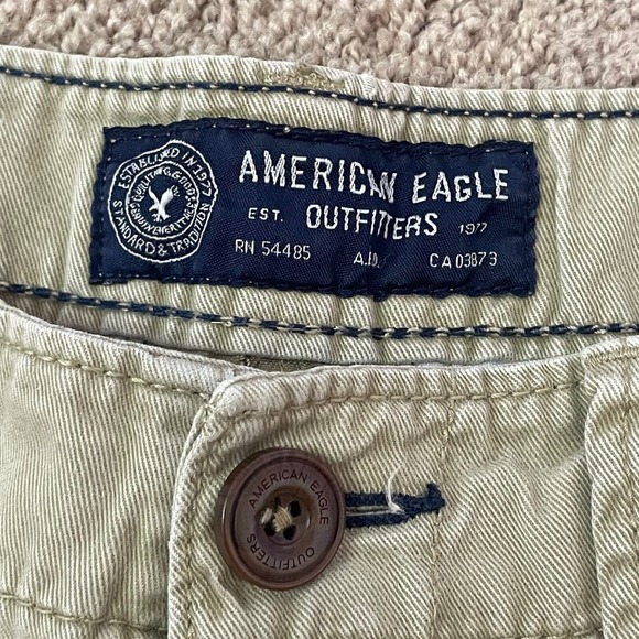 American Eagle‎ Shorts Mens 28 Tan Classic Chinos 9" Inseam Khaki - Picture 2 of 5